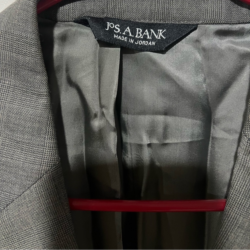 Jos. A. Bank Gray Sport Coat with Red Accent